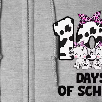 101 Days Of School Dalmatian Dog 100 Days Smarter Full Zip Hoodie