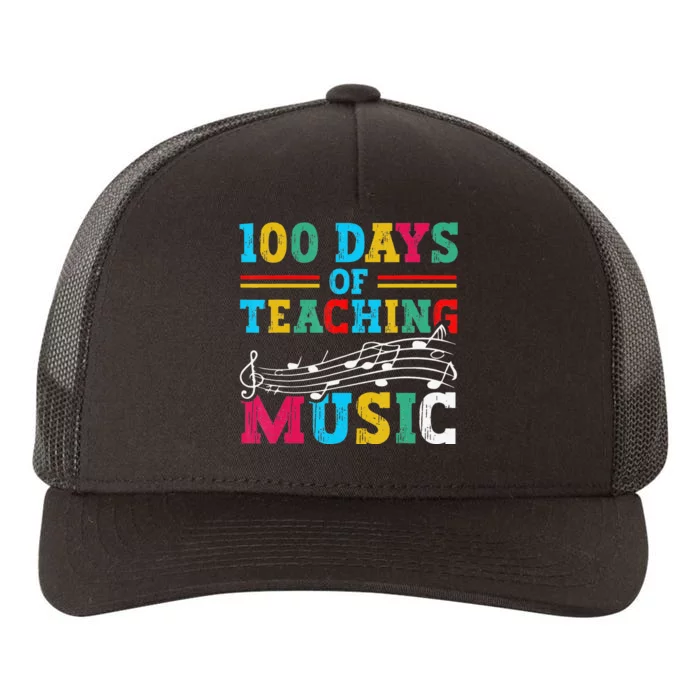 100 Days Of Teaching Music School Subject Teacher Yupoong Adult 5-Panel Trucker Hat