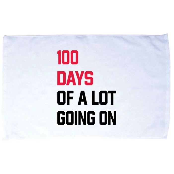 100 Days Of A Lot Going On Microfiber Hand Towel