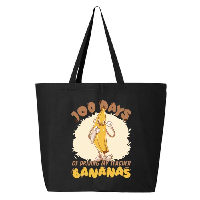 100 Days Of Driving My Teacher Bananas Funny 25L Jumbo Tote