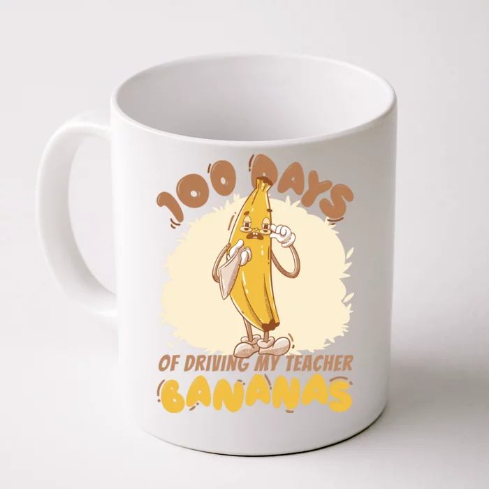 100 Days Of Driving My Teacher Bananas Funny Front & Back Coffee Mug