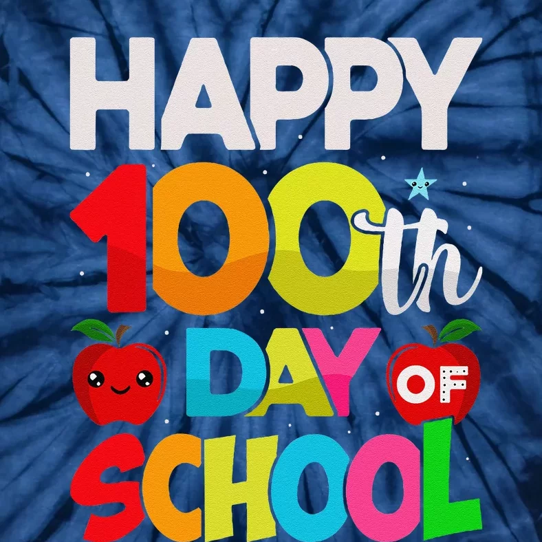 100 Days Of School Teacher Student 100th Day Tie-Dye T-Shirt