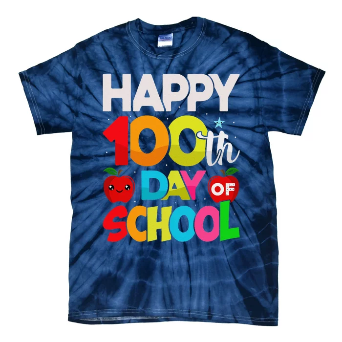 100 Days Of School Teacher Student 100th Day Tie-Dye T-Shirt