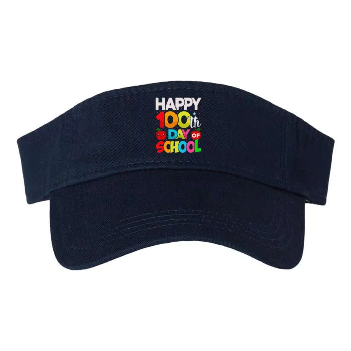 100 Days Of School Teacher Student 100th Day Valucap Bio-Washed Visor