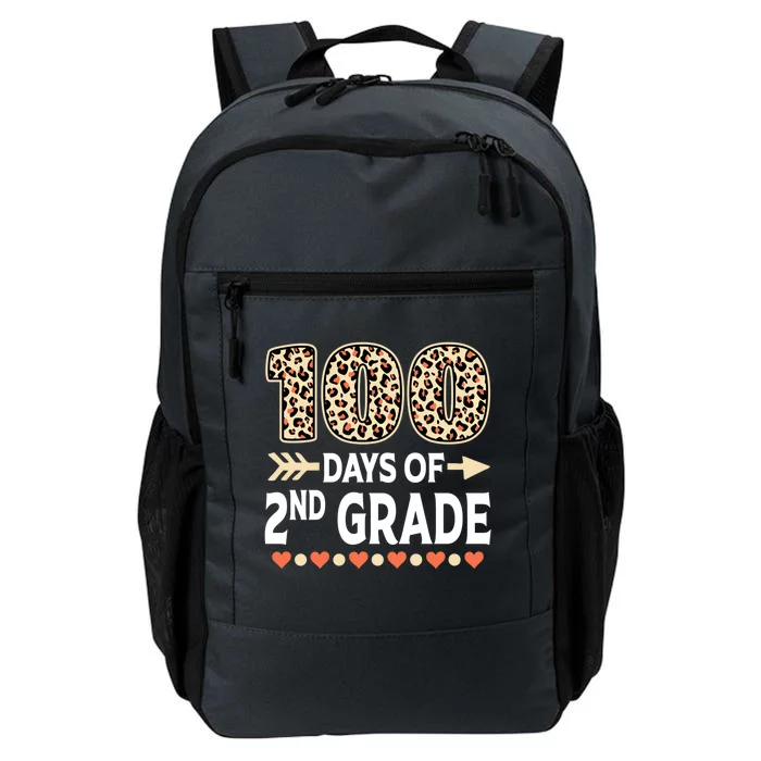 100 Days Of Second Grade Teacher 100Th Day Of School Leopard Gift Daily Commute Backpack