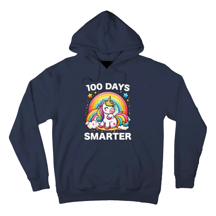 100 Days Of School Unicorn Girl Teacher 100th Day Of School Hoodie