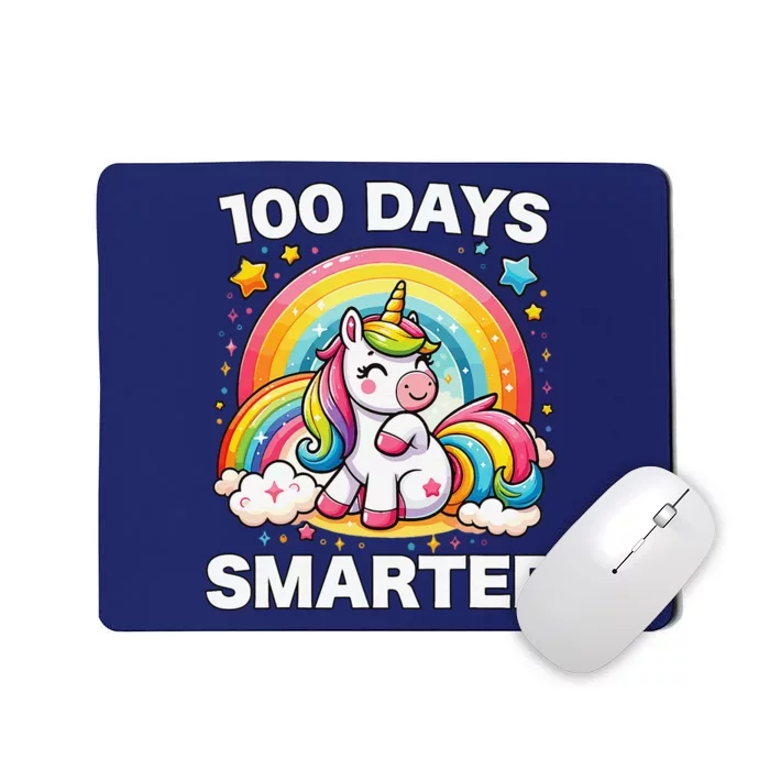 100 Days Of School Unicorn Girl Teacher 100th Day Of School Mousepad