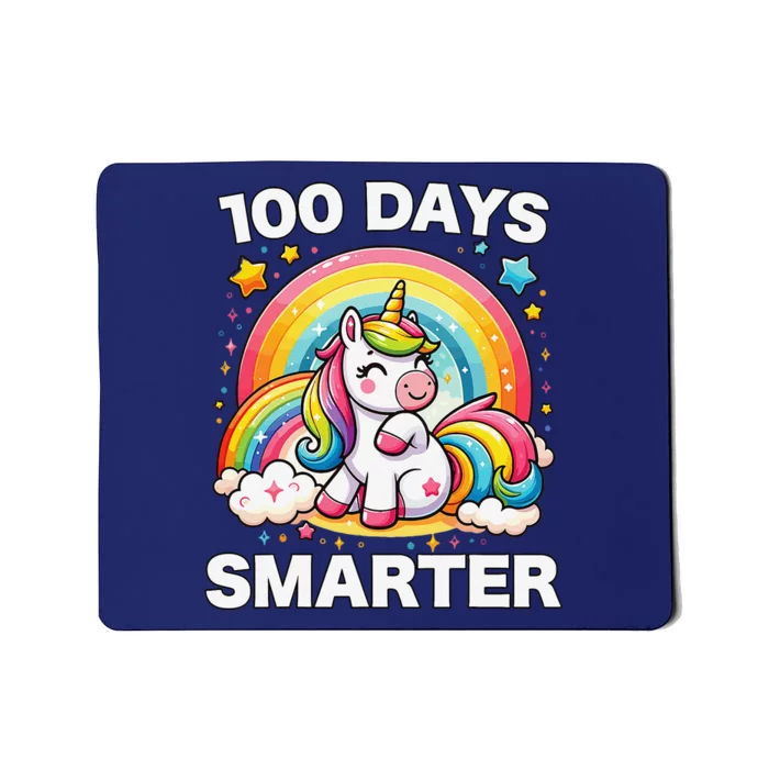 100 Days Of School Unicorn Girl Teacher 100th Day Of School Mousepad