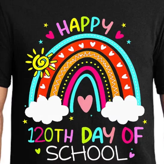 120th Day Of School Rainbow 120 Days Smarter Teacher Pajama Set