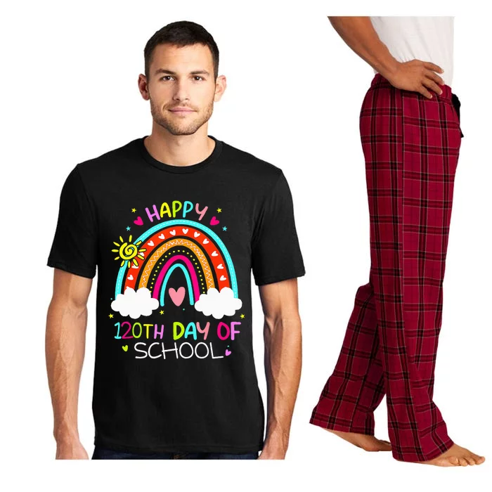 120th Day Of School Rainbow 120 Days Smarter Teacher Pajama Set