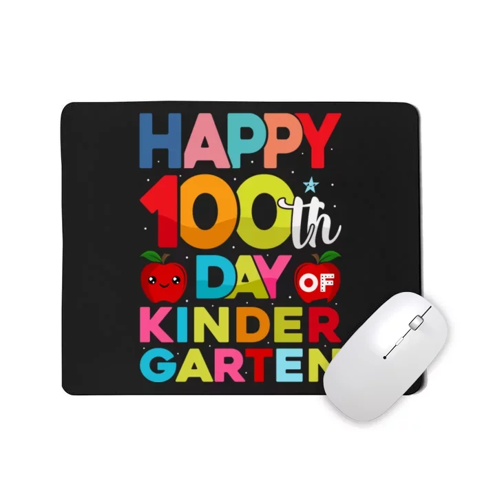 100 Days Of Kindergarten Happy 100th Day Of School Gift Mousepad