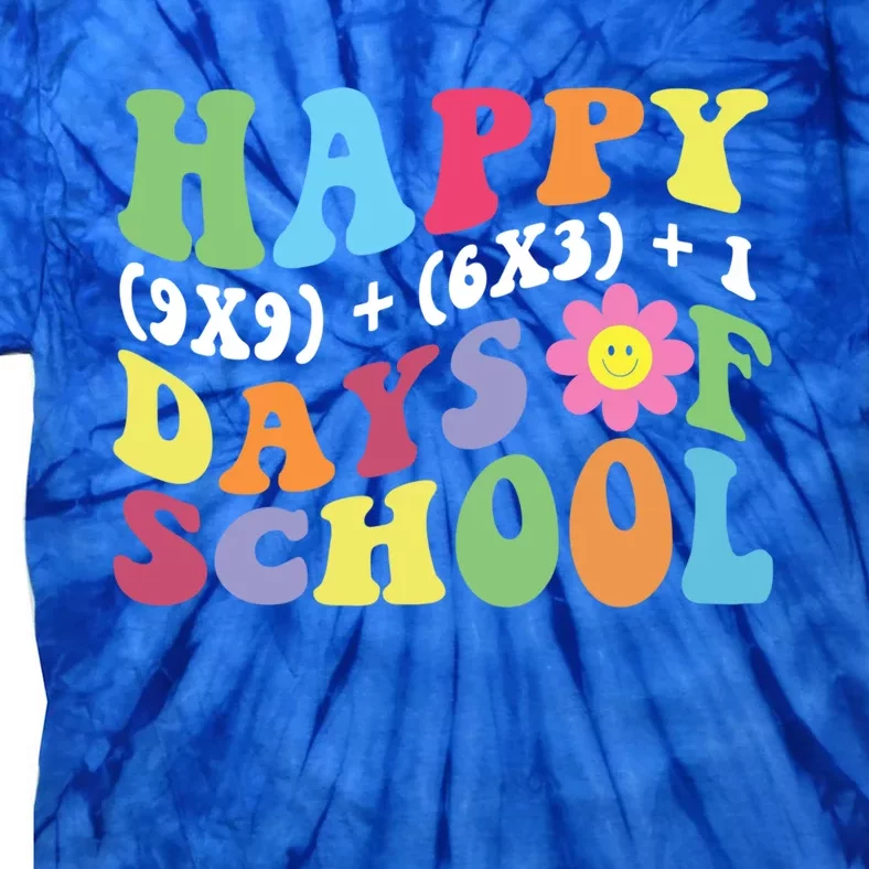 100th Day Of School Math Formula 100 Days Of School Teacher Gift Tie-Dye T-Shirt