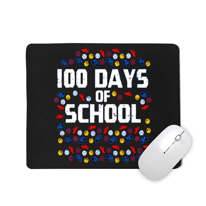 100 Days Of School  Sport Player Mousepad