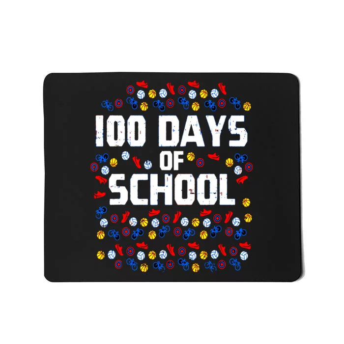 100 Days Of School  Sport Player Mousepad