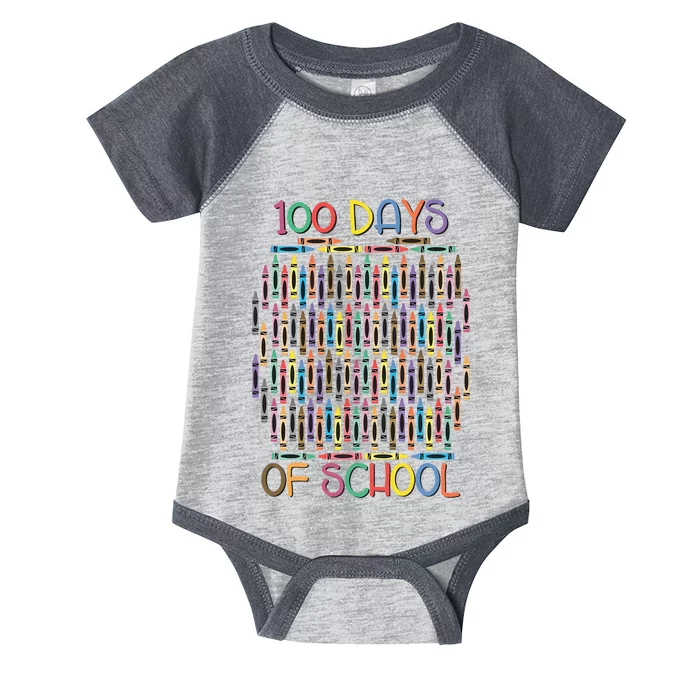 100 Days Of School Teacher Student Funny Infant Baby Jersey Bodysuit