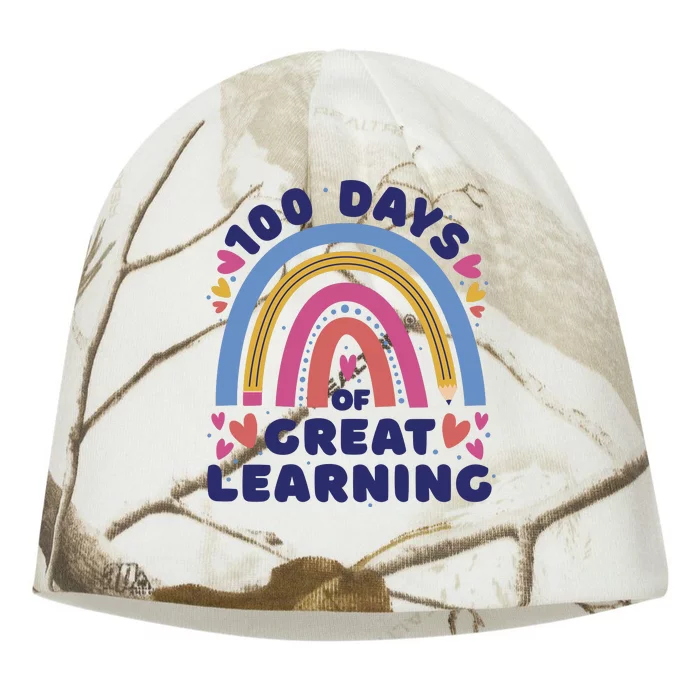 100 Days Of Great Learning School Rainbow Kati - Camo Knit Beanie