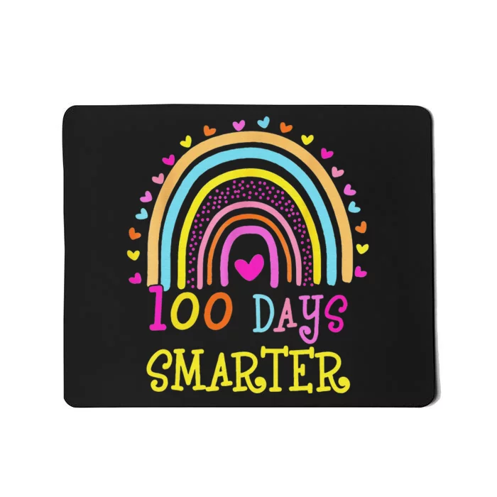 100th Day Of School Teacher rainbow 100 Days Smarter Mousepad