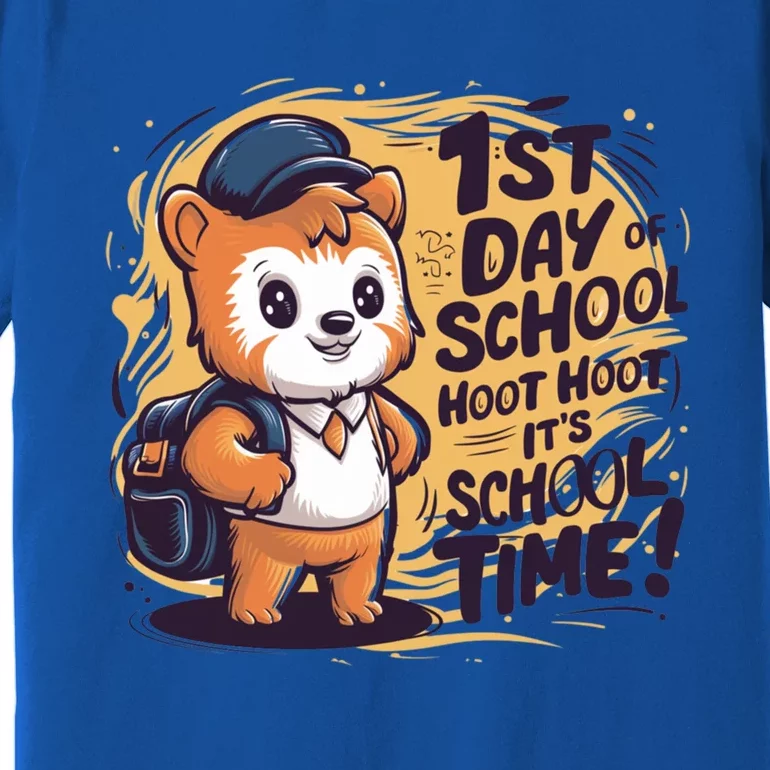 1st Day Of School School Time Back To School Teacher Meaningful Gift Premium T-Shirt