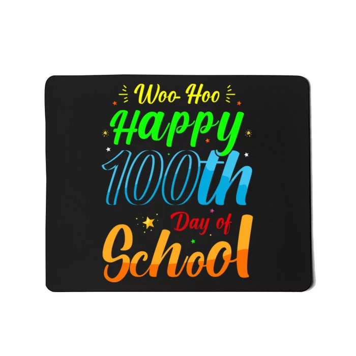 100th Day of School Teachers Kids Child Happy 100 Days Mousepad