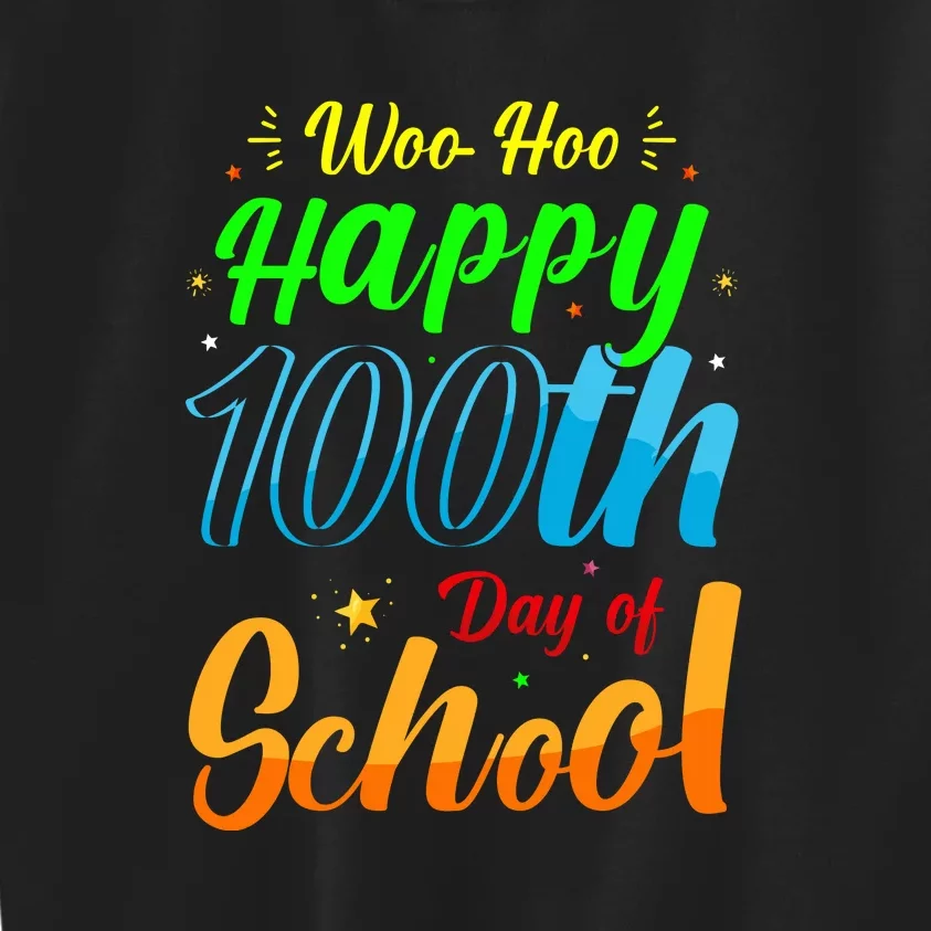 100th Day of School Teachers Kids Child Happy 100 Days Kids Sweatshirt