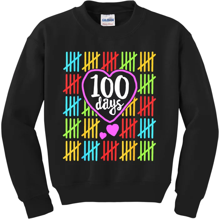 100 Days Of School For Teachers  Counting Kids Sweatshirt