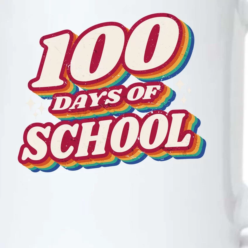 100 Days Of School Retro Black Color Changing Mug