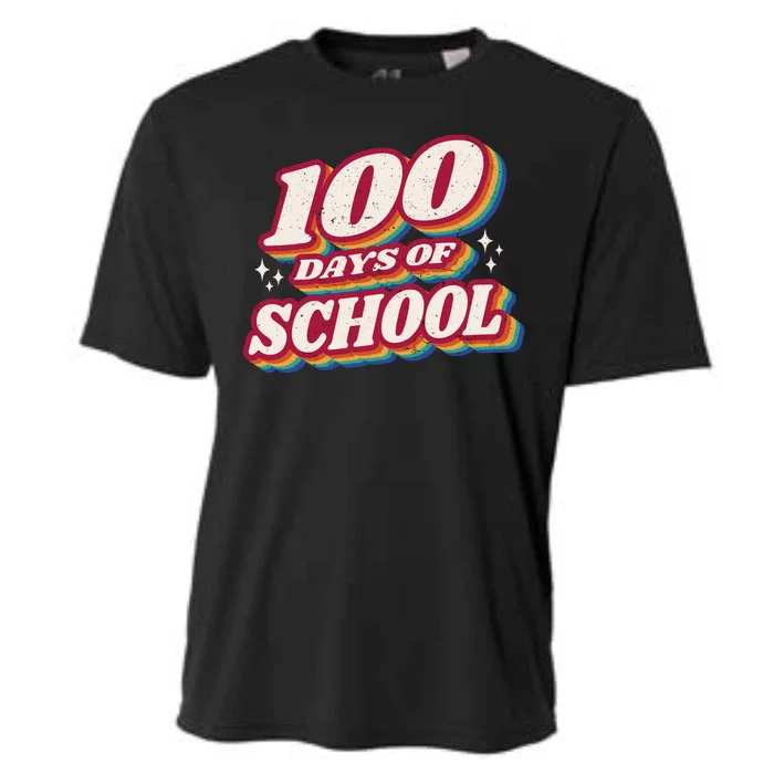 100 Days Of School Retro Cooling Performance Crew T-Shirt