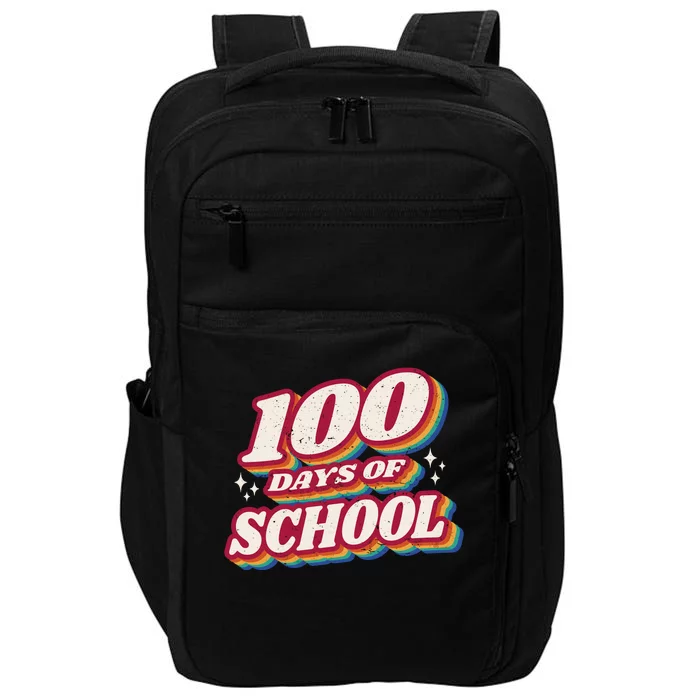 100 Days Of School Retro Impact Tech Backpack