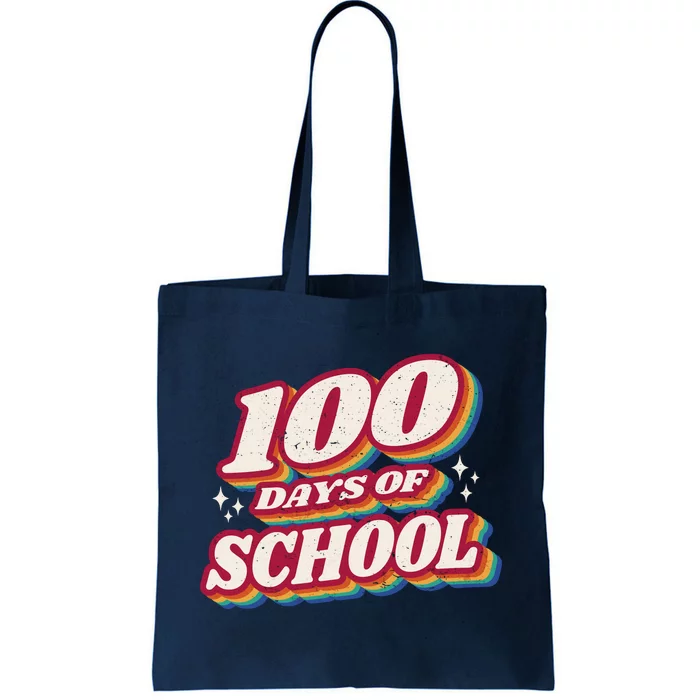 100 Days Of School Retro Tote Bag