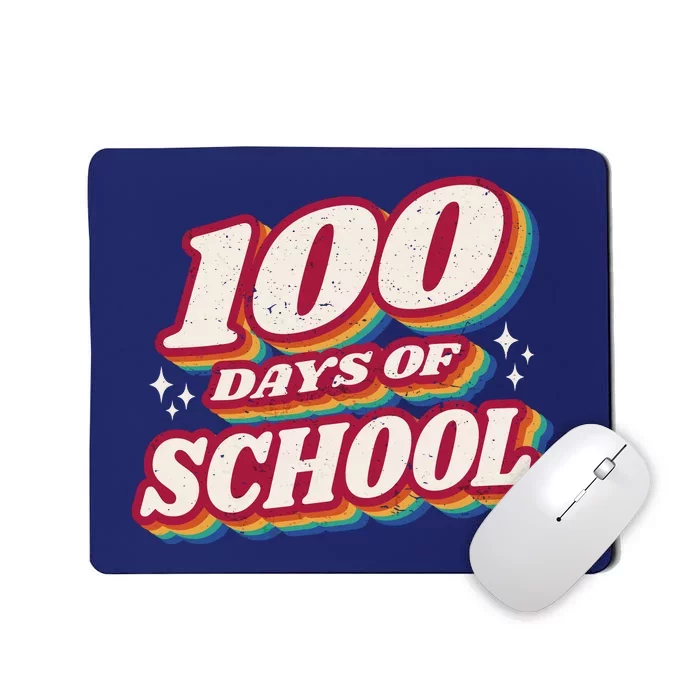 100 Days Of School Retro Mousepad