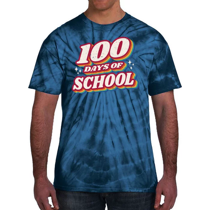 100 Days Of School Retro Tie-Dye T-Shirt