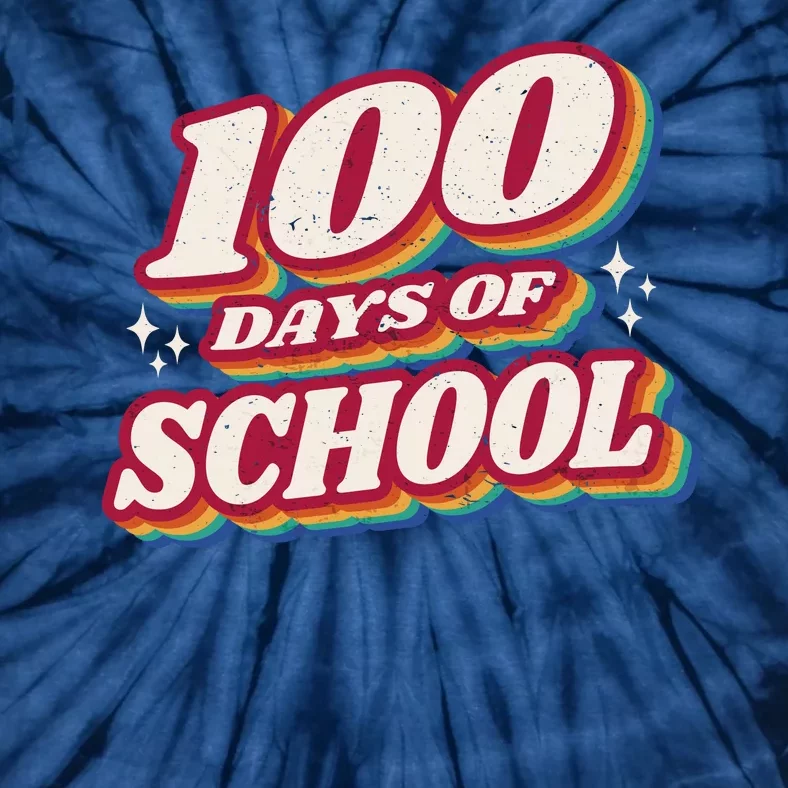 100 Days Of School Retro Tie-Dye T-Shirt