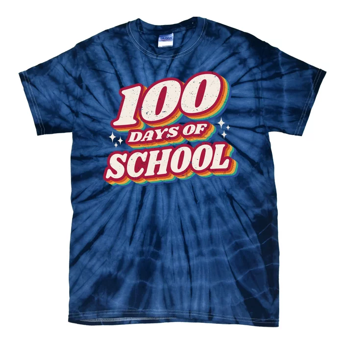 100 Days Of School Retro Tie-Dye T-Shirt