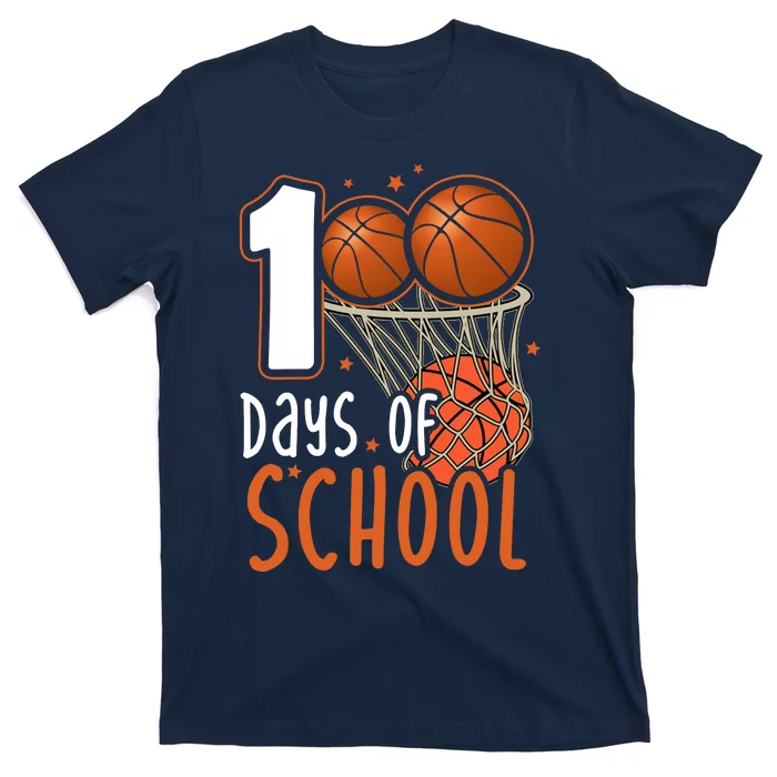 100 Days Of School Basketball T-Shirt