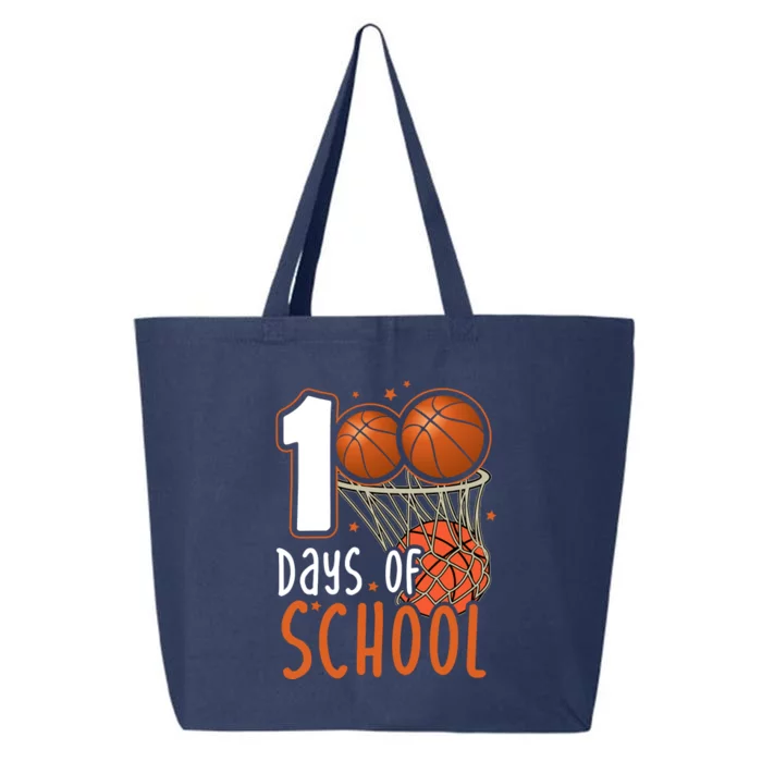 100 Days Of School Basketball 25L Jumbo Tote