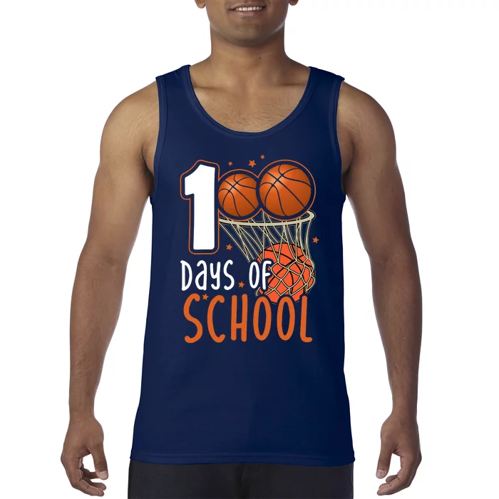 100 Days Of School Basketball Tank Top