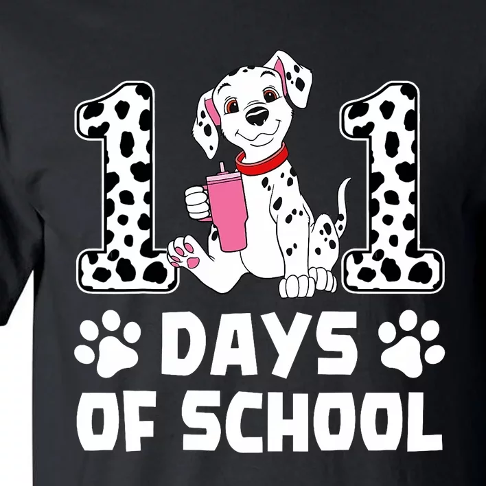 100 Days Of School Dalmatian Dog 100th Day Of School Tall T-Shirt