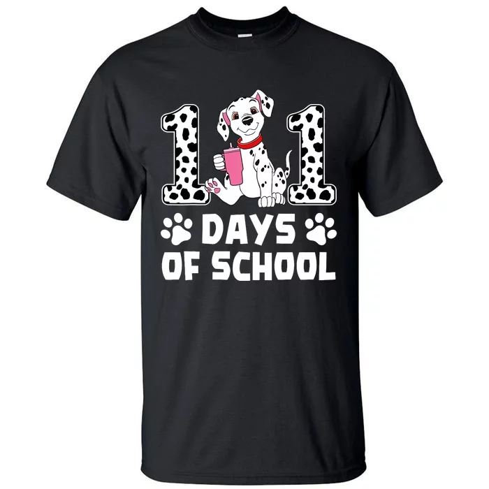 100 Days Of School Dalmatian Dog 100th Day Of School Tall T-Shirt