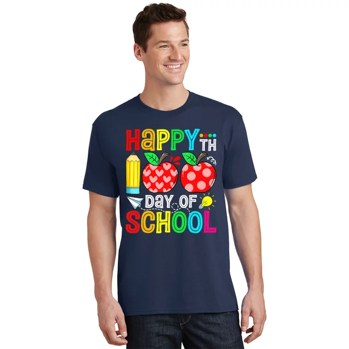 100th Day Of School Teachers Child Happy 100 Days T-Shirt