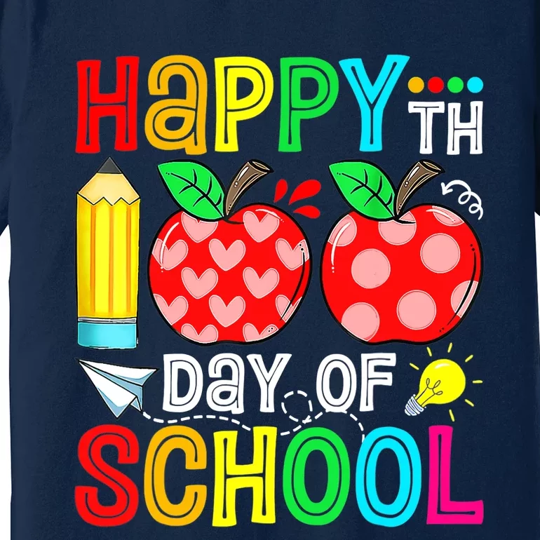 100th Day Of School Teachers Child Happy 100 Days Premium T-Shirt