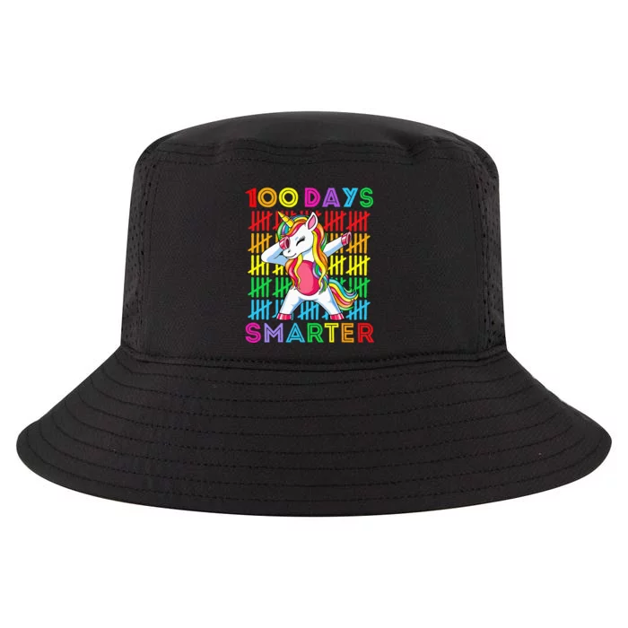 100th Day Of School Unicorn 100 Days Smarter Kindergarten Cool Comfort Performance Bucket Hat