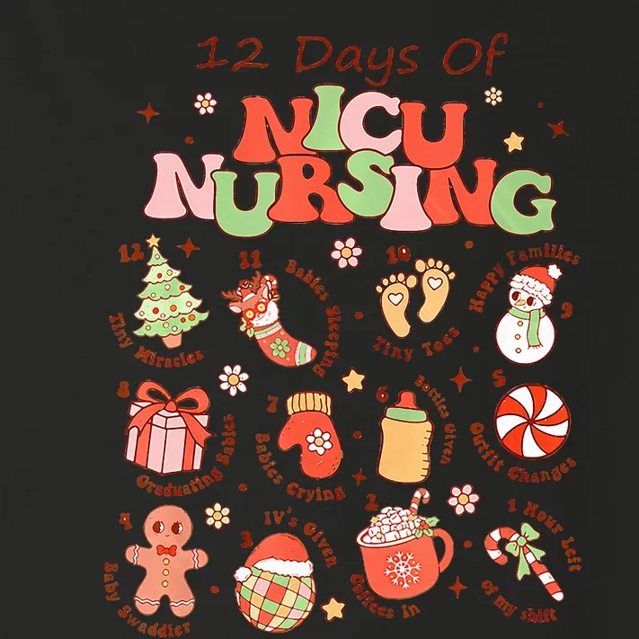 12 Days Of NICU Unit Nursing Funny NICU Nurse Christmas Toddler Long Sleeve Shirt