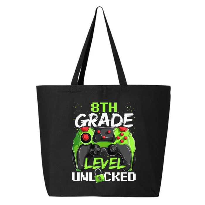 1St Day Of Eighth Grade Level Unlocked Back To School 25L Jumbo Tote