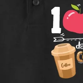 100 Days Of Coffee Chaos 100th Day Of School Dry Zone Grid Performance Polo