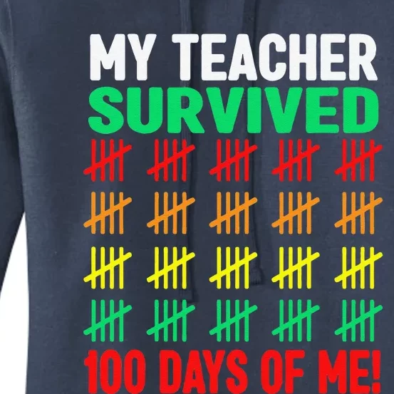 100 Days Of School 100th Day Of School Costume Women's Pullover Hoodie