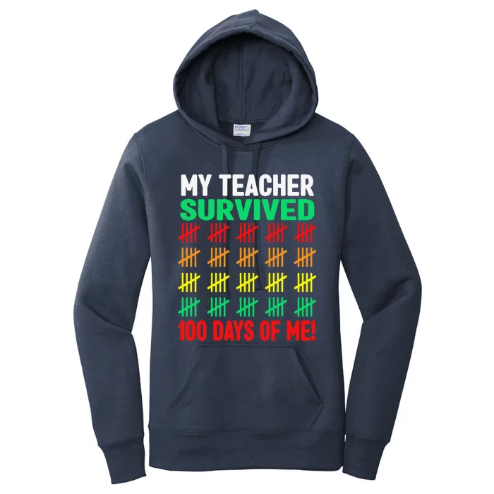 100 Days Of School 100th Day Of School Costume Women's Pullover Hoodie