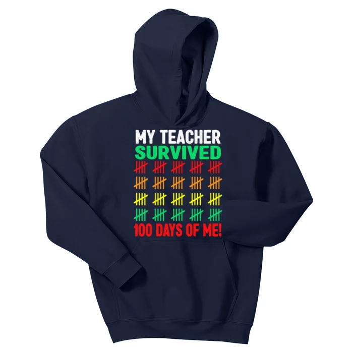 100 Days Of School 100th Day Of School Costume Kids Hoodie