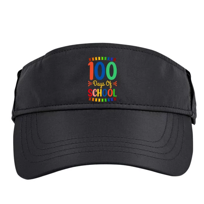 100 Days Of School Cute Team Sweet Sayings Adult Drive Performance Visor