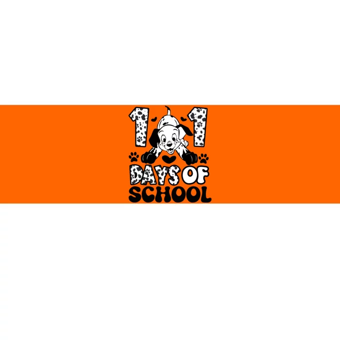 101 Days Of School Dalmatian I Survived 100 Days Of School Funnny Bumper Sticker