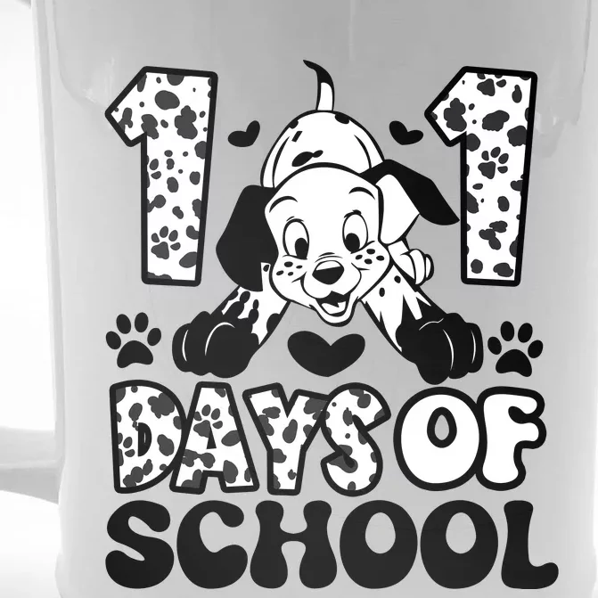 101 Days Of School Dalmatian I Survived 100 Days Of School Funnny Front & Back Beer Stein